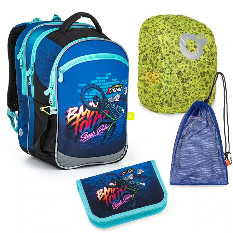 Schulset Topgal COCO 22017 B - Schulrucksack + Federmäppchen + Schuhbeutel + Regenhülle 3 Schulset Topgal COCO 22017 B - Schulrucksack + Federmäppchen + Schuhbeutel + Regenhülle