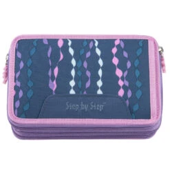 XXL-Mäppchen Step By Step, "Blau & Rosa", 43-teilig