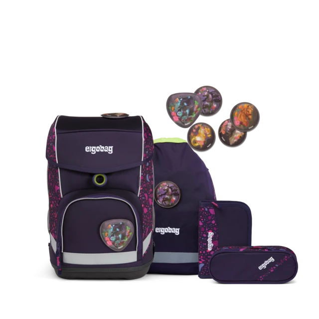 Schulranzen Ergobag Cubo 5teiliges Set - PferdeflüstBärer 3 Schulranzen Ergobag Cubo 5teiliges Set - PferdeflüstBärer