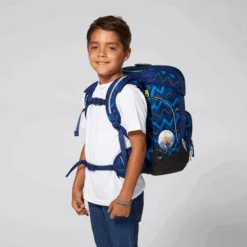 Schulranzen Ergobag Cubo 5teiliges Set - FallrückziehBär -Schulrucksack 62917