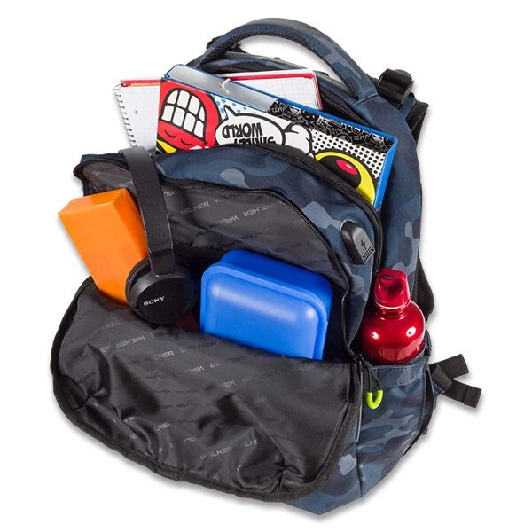 Schulrucksack WALKER Elite, Grey/Blue Camouflage 4 Schulrucksack WALKER Elite, Grey/Blue Camouflage – Bild 2