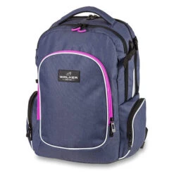 Schulrucksack WALKER Campus Evo, Blue Ivy/Pink