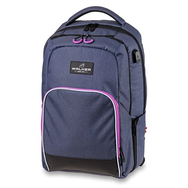 Schulrucksack WALKER College, Blue Ivy/Pink 3 Schulrucksack WALKER College, Blue Ivy/Pink