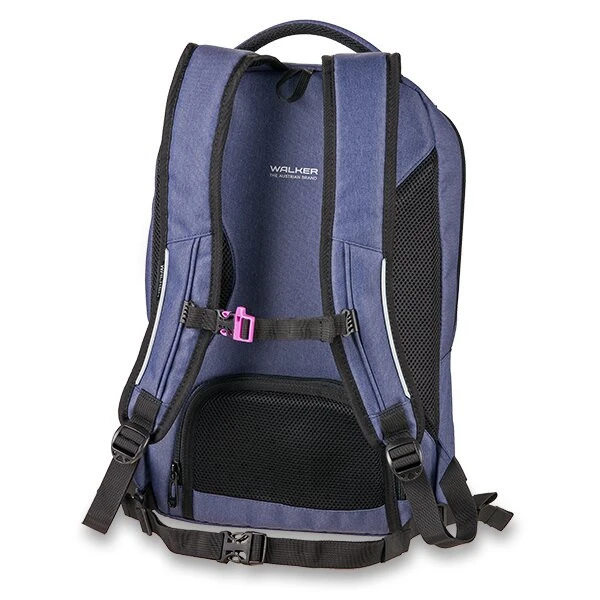 Schulrucksack WALKER College, Blue Ivy/Pink 4 Schulrucksack WALKER College, Blue Ivy/Pink – Bild 2