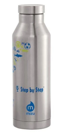 Trinkflasche Aus Edelstahl Mizu Step By Step 0,56 L, Blue & Yellow -Schulrucksack 65255