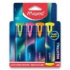 Maped Fluo Peps Nightfall Textmarker, 4 Farben -Schulrucksack 65292