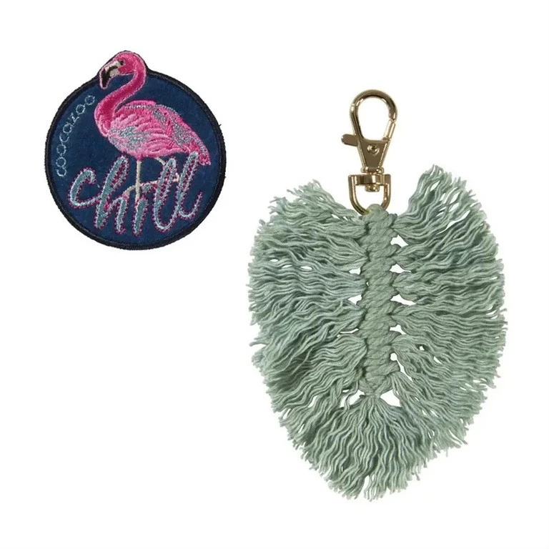 COLOUR UP-Set Coocazoo Flamingo: Anhänger & Patch 3 COLOUR UP-Set Coocazoo Flamingo: Anhänger & Patch