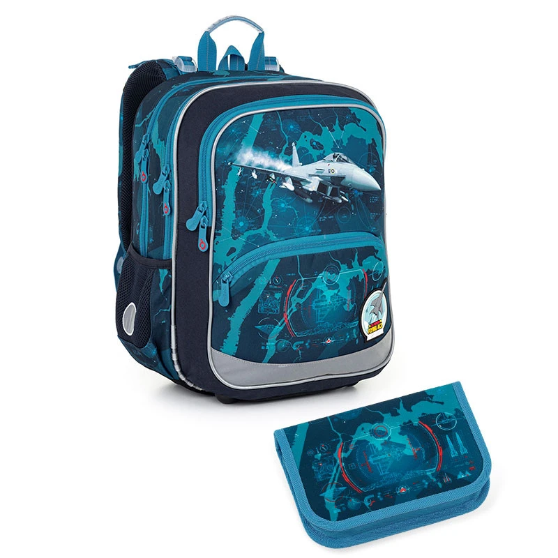 Schulrucksack Und Federmäppchen Topgal BAZI 22014 B 3 Schulrucksack Und Federmäppchen Topgal BAZI 22014 B