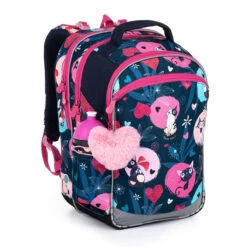 Großes Schulset Topgal COCO 22054 G - Schulrucksack + Federmäppchen + Schuhbeutel + Regenhülle -Schulrucksack 71714
