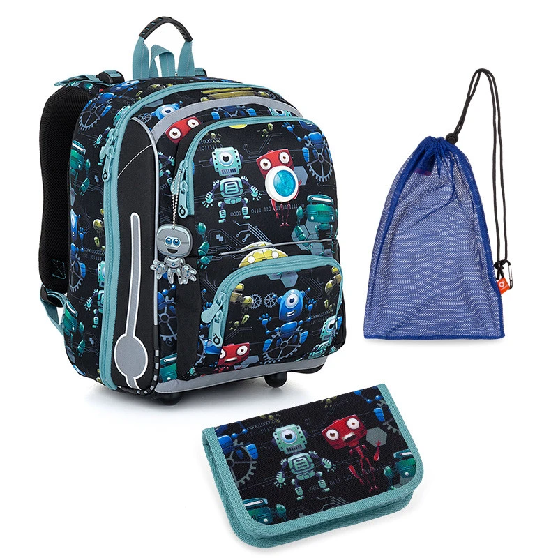 Schulset Topgal BEBE 23011 B - Schulrucksack + Federmäppchen + Schuhbeutel 3 Schulset Topgal BEBE 23011 B - Schulrucksack + Federmäppchen + Schuhbeutel