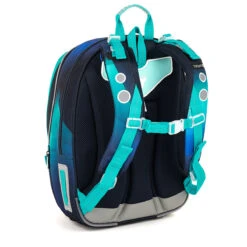 Großes Schulset Topgal MIRA 23019 B - Schulrucksack + Federmäppchen + Schuhbeutel + Regenhülle -Schulrucksack 72901