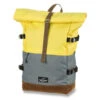 Rucksack WALKER Roll-up Two, Butter / Grey -Schulrucksack 75484