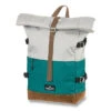 Rucksack WALKER Roll-up Two, Light Grey / Emerald 2 Rucksack WALKER Roll-up Two, Light Grey / Emerald -Schulrucksack 75490