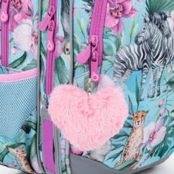 Großes Schulset Topgal ELLY 23004 G - Schulrucksack + Federmäppchen + Schuhbeutel + Regenhülle -Schulrucksack 75567