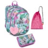 Schulset Topgal ELLY 23004 G - Schulrucksack + Federmäppchen + Schuhbeutel -Schulrucksack 75576