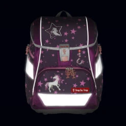 Schulranzen-Set 2IN1 PLUS Step By Step, "Unikorn Nuala" (5-teiliges Set), AGR Zertifikat -Schulrucksack 76270
