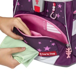 Schulranzen-Set 2IN1 PLUS Step By Step, "Unikorn Nuala" (5-teiliges Set), AGR Zertifikat -Schulrucksack 76275