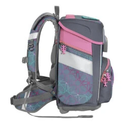 Schulranzen Space - 5-teiliges Set, Step By Step, Glitter Heart Hazle, AGR-Zertifikat -Schulrucksack 76330