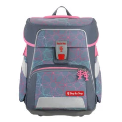 Schulranzen Space - 5-teiliges Set, Step By Step, Glitter Heart Hazle, AGR-Zertifikat -Schulrucksack 76332