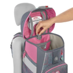 Schulranzen Space - 5-teiliges Set, Step By Step, Glitter Heart Hazle, AGR-Zertifikat -Schulrucksack 76334