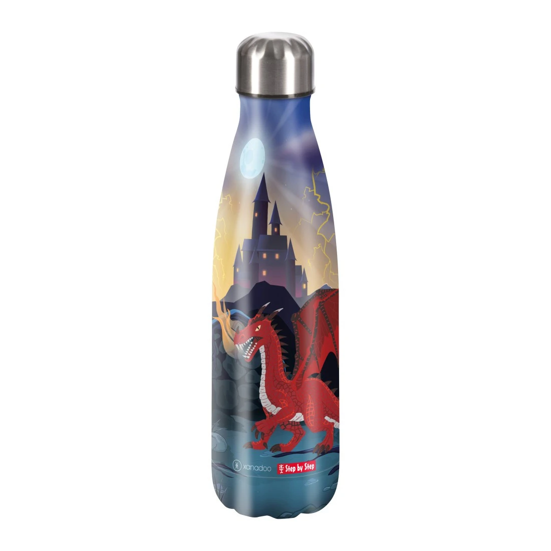 Edelstahl-Trinkflasche Step By Step, 0,50 L, Dragon Drako 3 Edelstahl-Trinkflasche Step By Step, 0,50 L, Dragon Drako