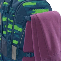Schulrucksack Coocazoo MATE, Lime Stripe, AGR-Zertifikat -Schulrucksack 77003