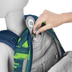 Schulrucksack Coocazoo JOKER, Lime Stripe, AGR-Zertifikat -Schulrucksack 77068