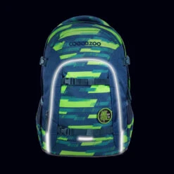 Schulrucksack Coocazoo JOKER, Lime Stripe, AGR-Zertifikat -Schulrucksack 77072