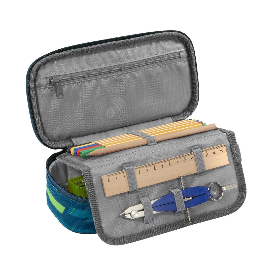 Schlampermäppchen Coocazoo, Lime Stripe 4 Schlampermäppchen Coocazoo, Lime Stripe – Bild 2