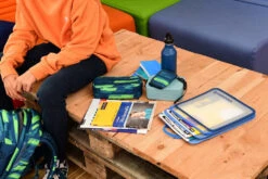 Edelstahl-Trinkflasche Coocazoo, Blue -Schulrucksack 77344