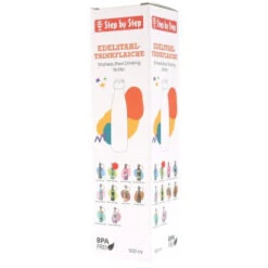 Edelstahl-Trinkflasche Step By Step, 0,50 L, Wild T-Rex Taro -Schulrucksack 78320