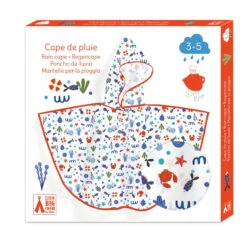 Djeco Kinder-Regenmantel S - Ocean 6 Djeco Kinder-Regenmantel S - Ocean -Schulrucksack 78471