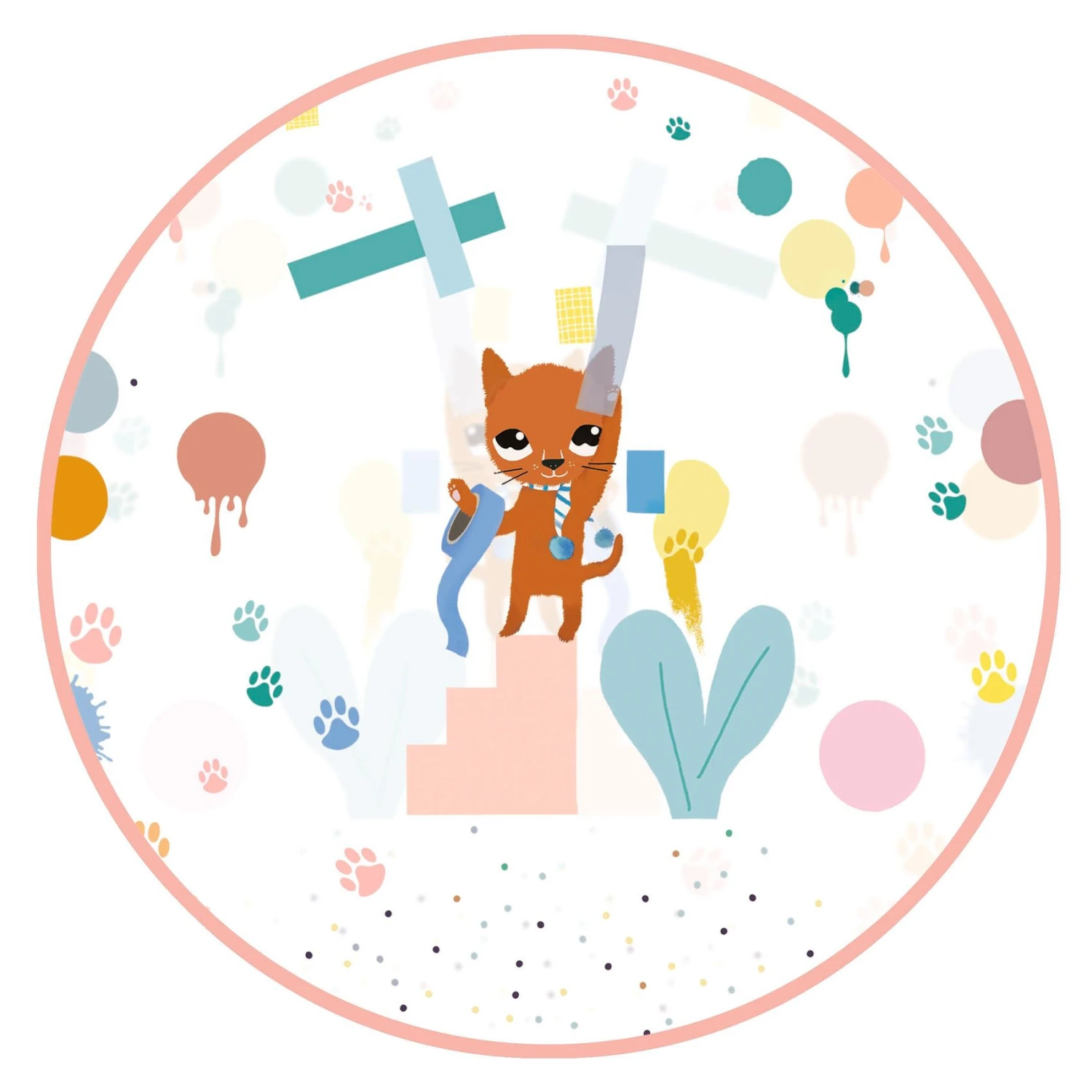 Djeco Kinder-Regenmantel S - Katze 6 Djeco Kinder-Regenmantel S - Katze – Bild 4