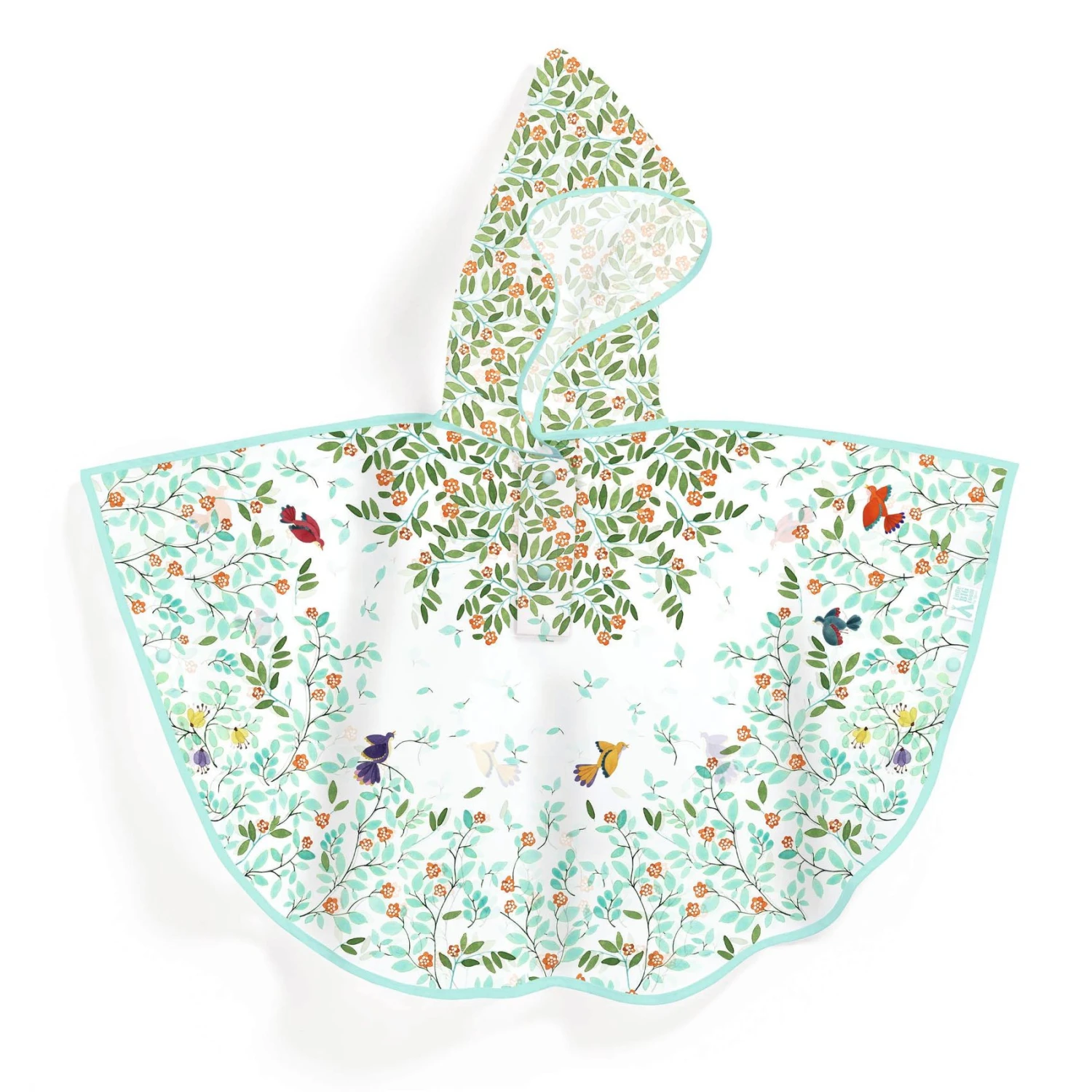 Djeco Kinder-Regenmantel M - Vögel Im Garten 3 Djeco Kinder-Regenmantel M - Vögel Im Garten