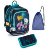 Schulset Topgal ENDY 23012 B - Schulrucksack + Federmäppchen + Schuhbeutel -Schulrucksack 81004