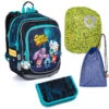 Großes Schulset Topgal ENDY 23012 B - Schulrucksack + Federmäppchen + Schuhbeutel + Regenhülle 1 Großes Schulset Topgal ENDY 23012 B - Schulrucksack + Federmäppchen + Schuhbeutel + Regenhülle -Schulrucksack 81008