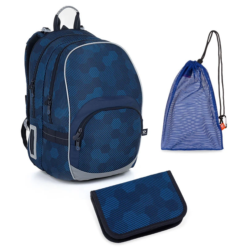 Schulset Topgal KIMI 23020 B - Schulrucksack + Federmäppchen + Schuhbeutel 3 Schulset Topgal KIMI 23020 B - Schulrucksack + Federmäppchen + Schuhbeutel