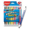 Maped Color'Peps Duo Tip Filzstifte (10 Farben) -Schulrucksack 9753