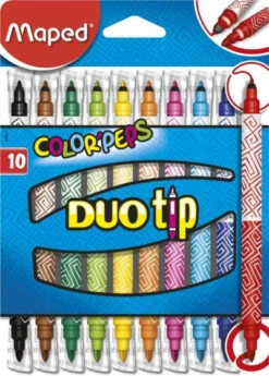 Maped Color'Peps Duo Tip Filzstifte (10 Farben) 7 Maped Color'Peps Duo Tip Filzstifte (10 Farben) -Schulrucksack 9755