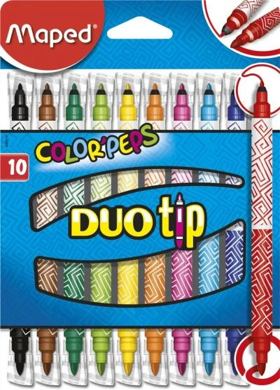 Maped Color'Peps Duo Tip Filzstifte (10 Farben) 5 Maped Color'Peps Duo Tip Filzstifte (10 Farben) – Bild 3